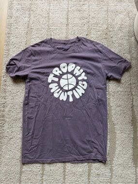 TROPHY HUNTING Purple Graphic Tee